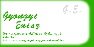 gyongyi enisz business card